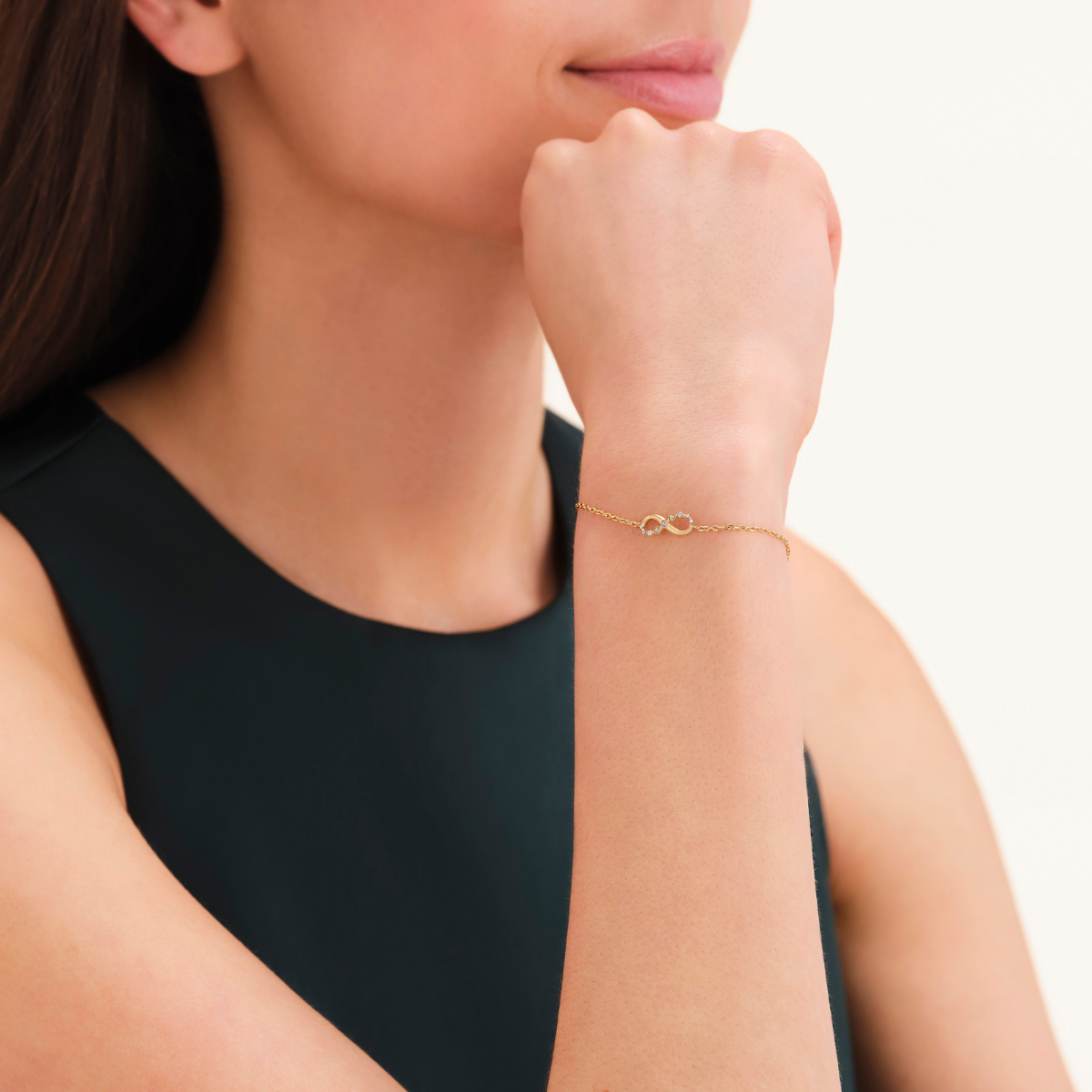 Rosefield Infinity Bracelet Gold - JBING-J1313