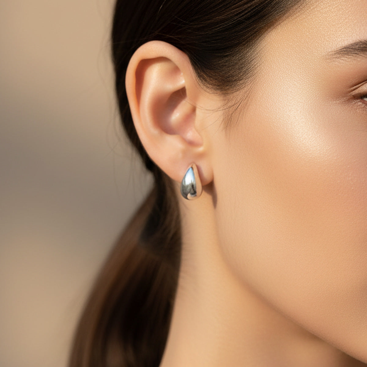 Liu Jo tear drop silver earring - LJ2720
