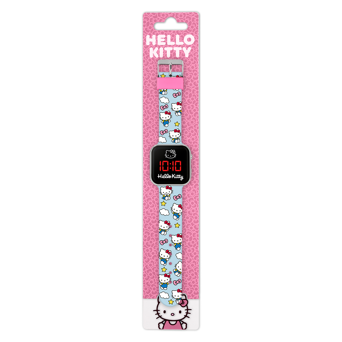 Hello Kitty LED Display Watch with Silicone Character Strap for Kids - HK50253
