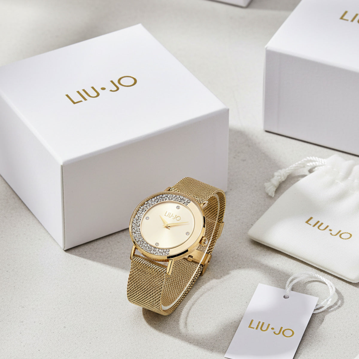 Liu Jo Dancing Slim Mini Gold Watch - TLJ1691