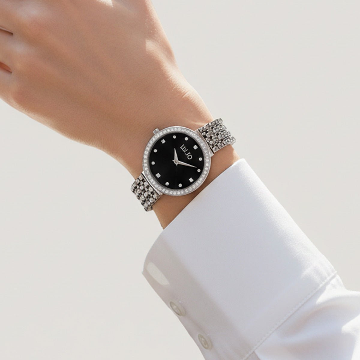 Liu Jo Chains Clear Black Watch - TLJ2197