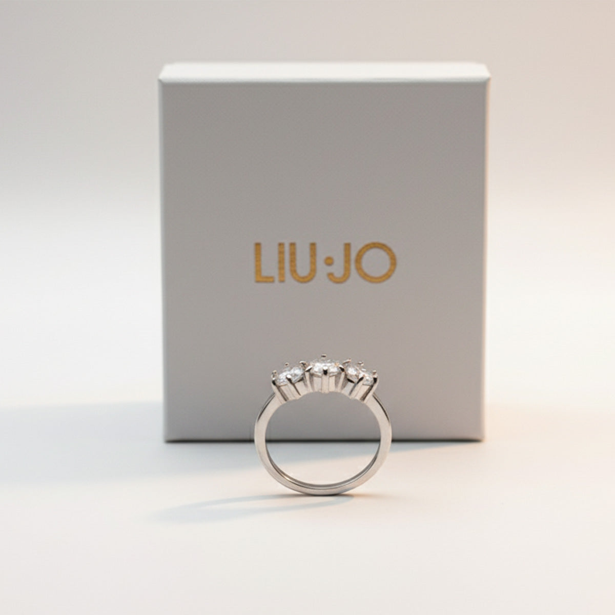 Liu Jo three crystal silver ring - LJ2575