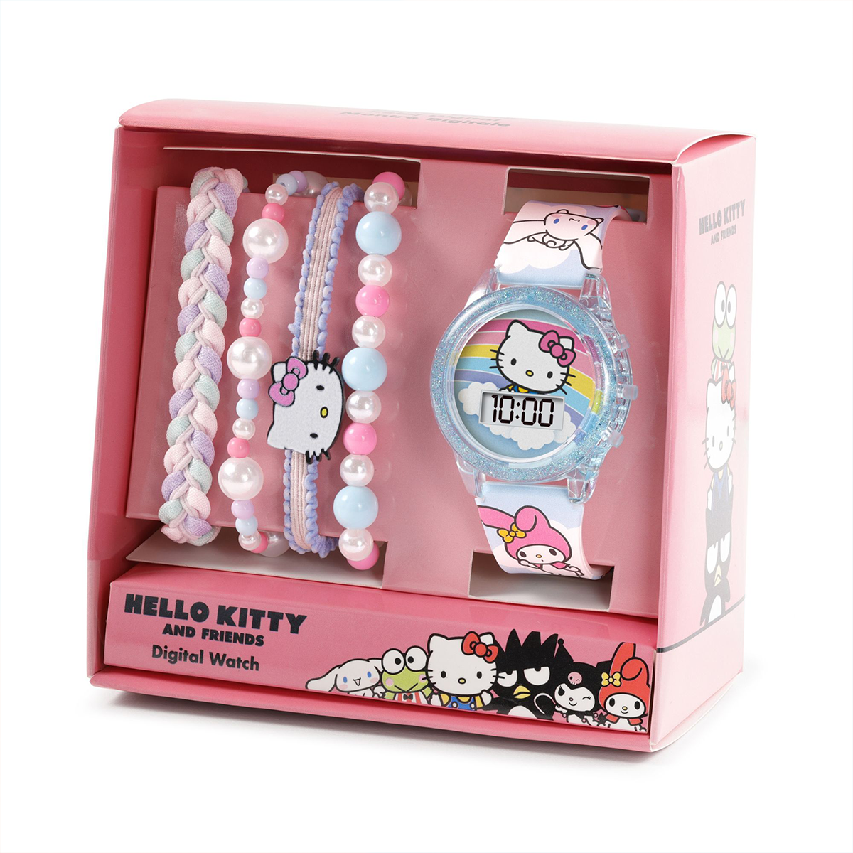 Hello Kitty Digital Watch And Bracelet Set - HK50255