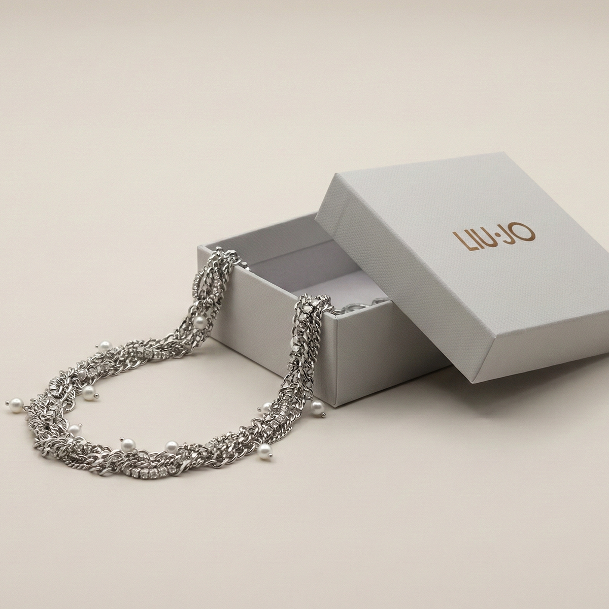 Liu Jo Mure Silver Necklace - LJ3072