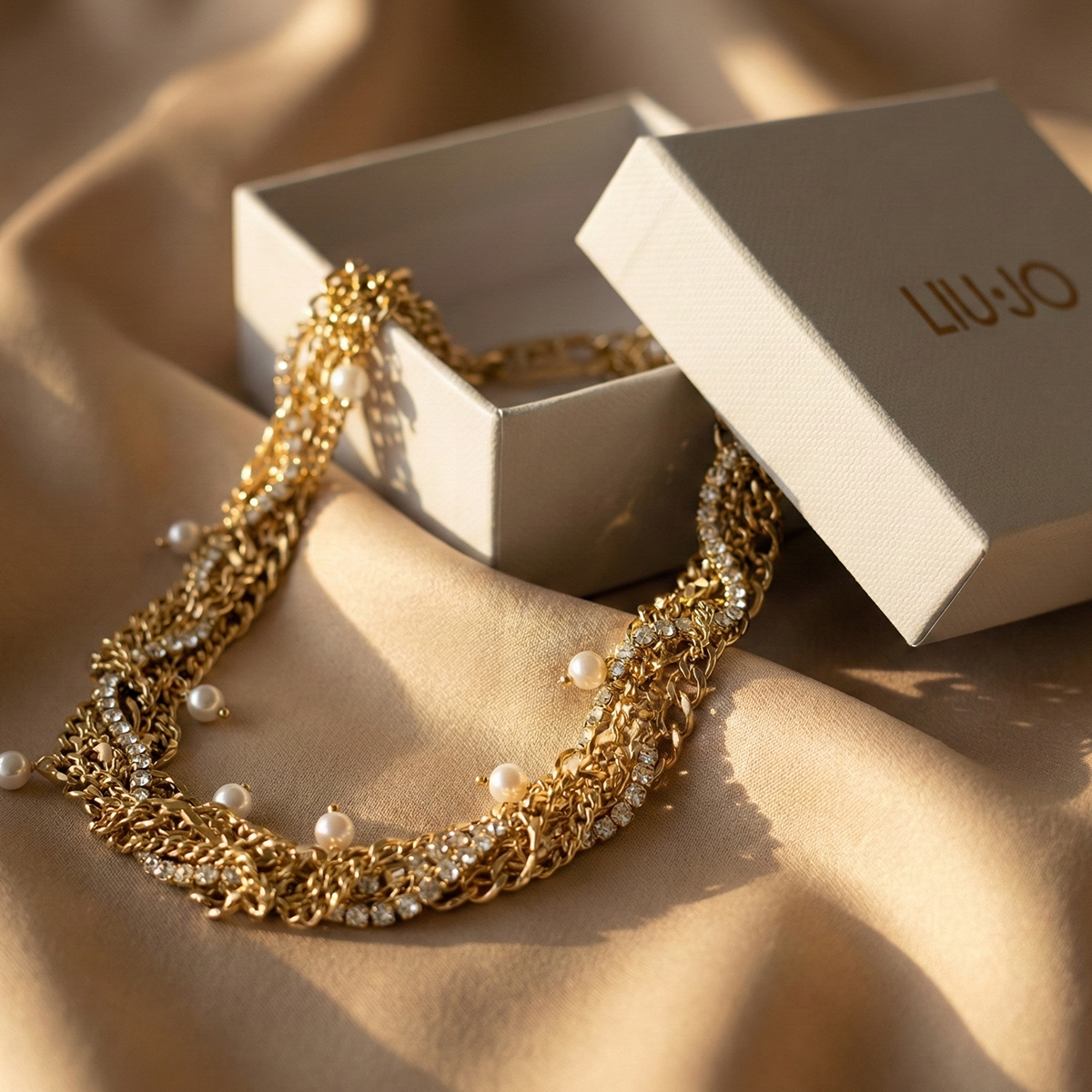 Liu Jo Mure Gold Necklace - LJ3074