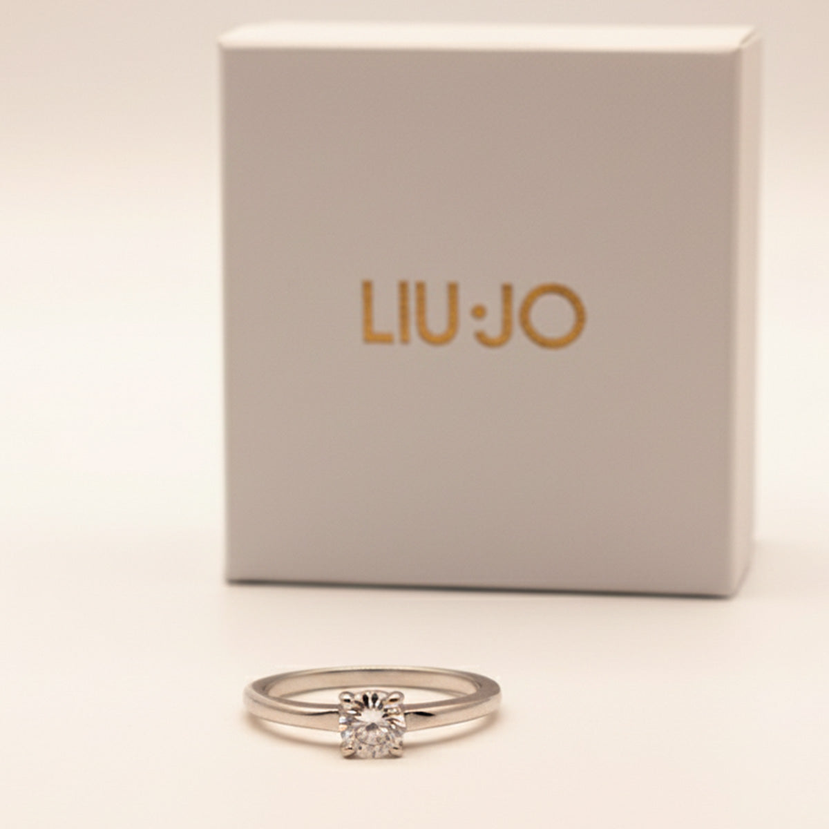 Liu Jo one crystal silver ring - LJ2572