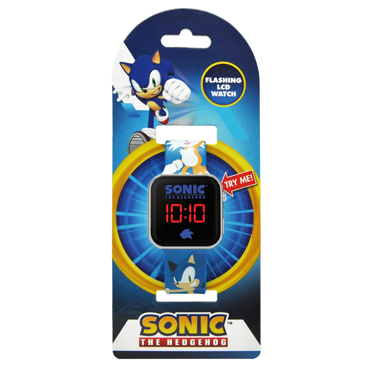 Sonic The Hedgehog 2 Blue LED Printed Boys Watch - SNC4198M