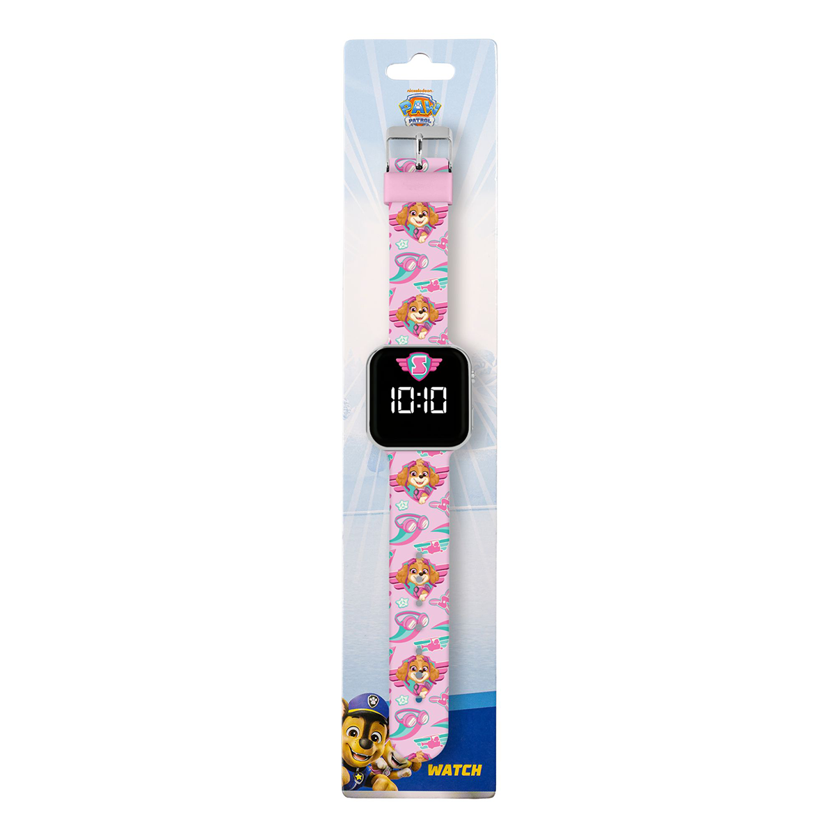 Paw Patrol LED Display Watch with Silicone Skye Character Strap for Kids - PAW4628