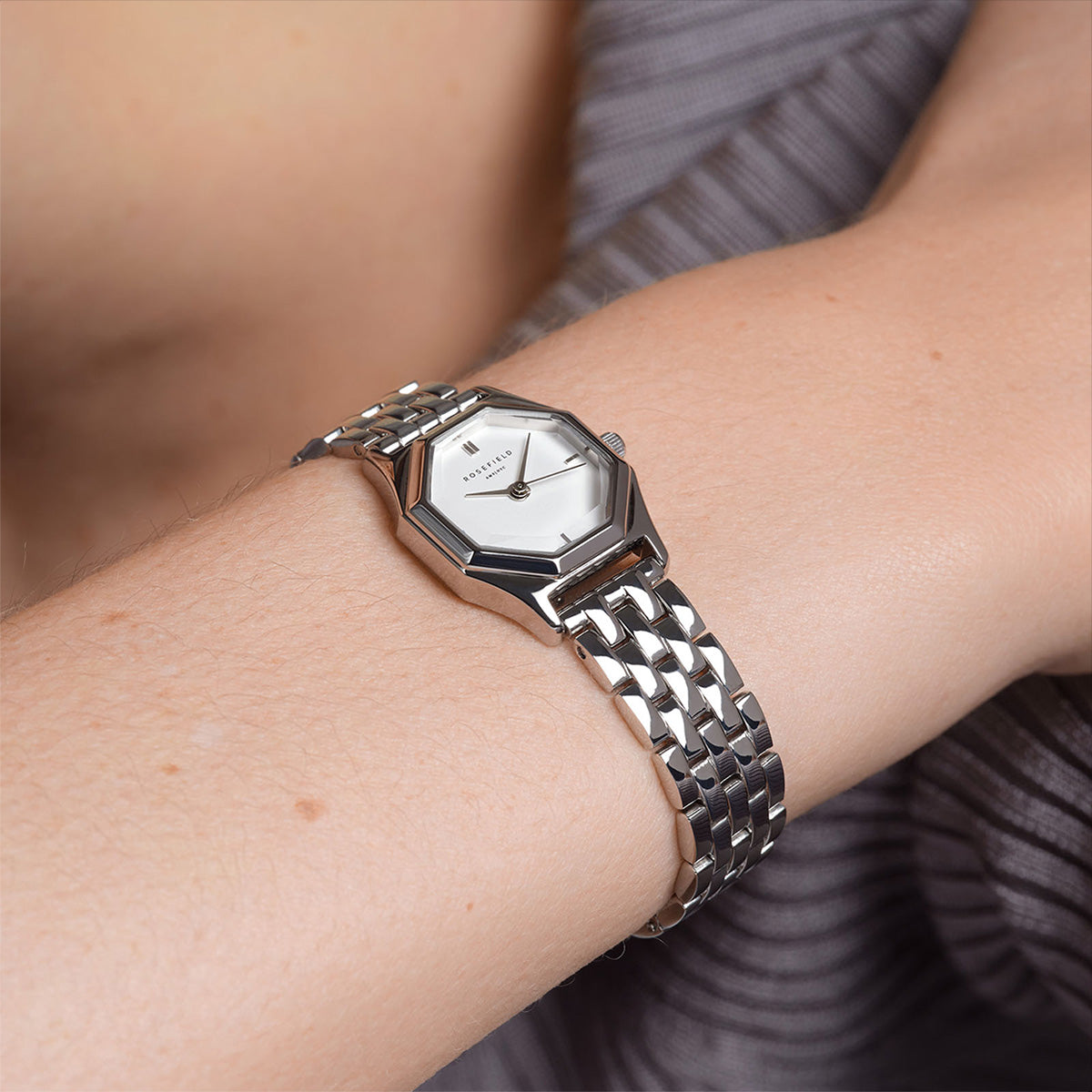 Rosefield Gemme White Steel Silver - GWSSS-G04