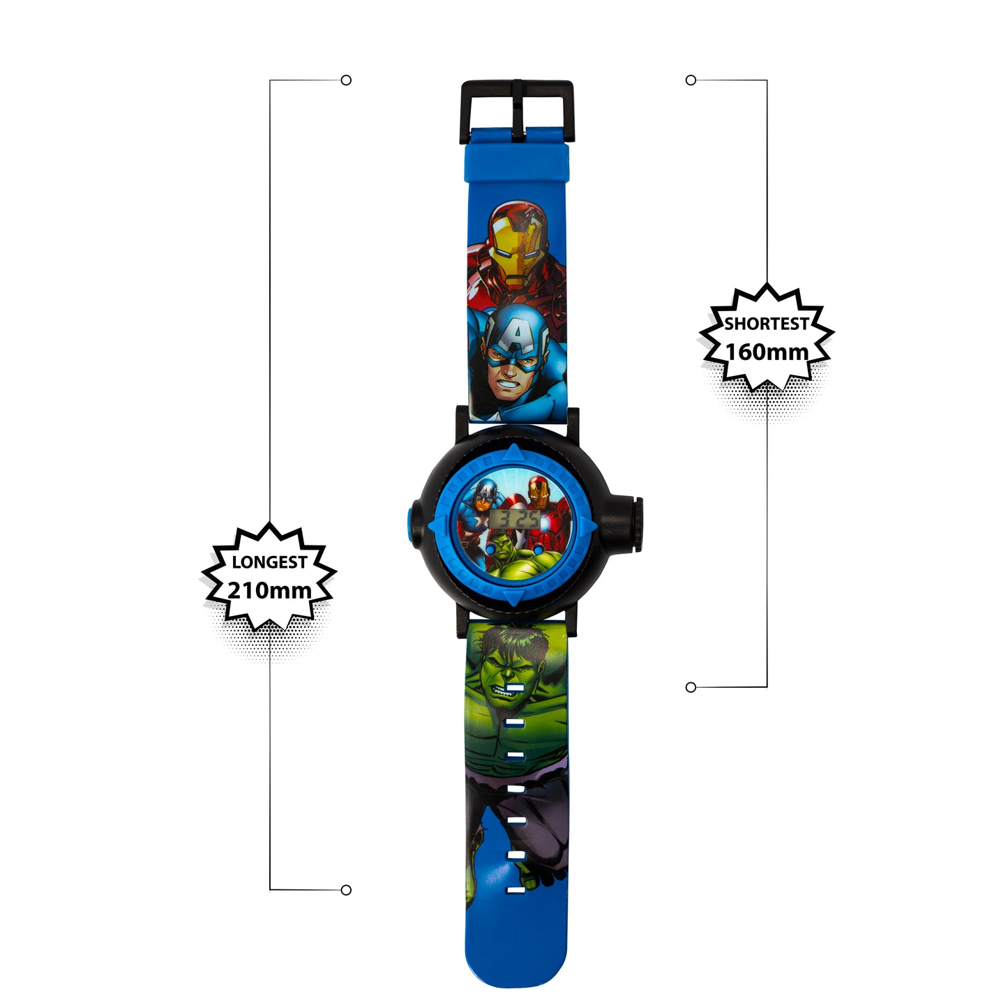 Disney Marvel Avengers Blue Silicon Strap Watch - AVG3536ARG