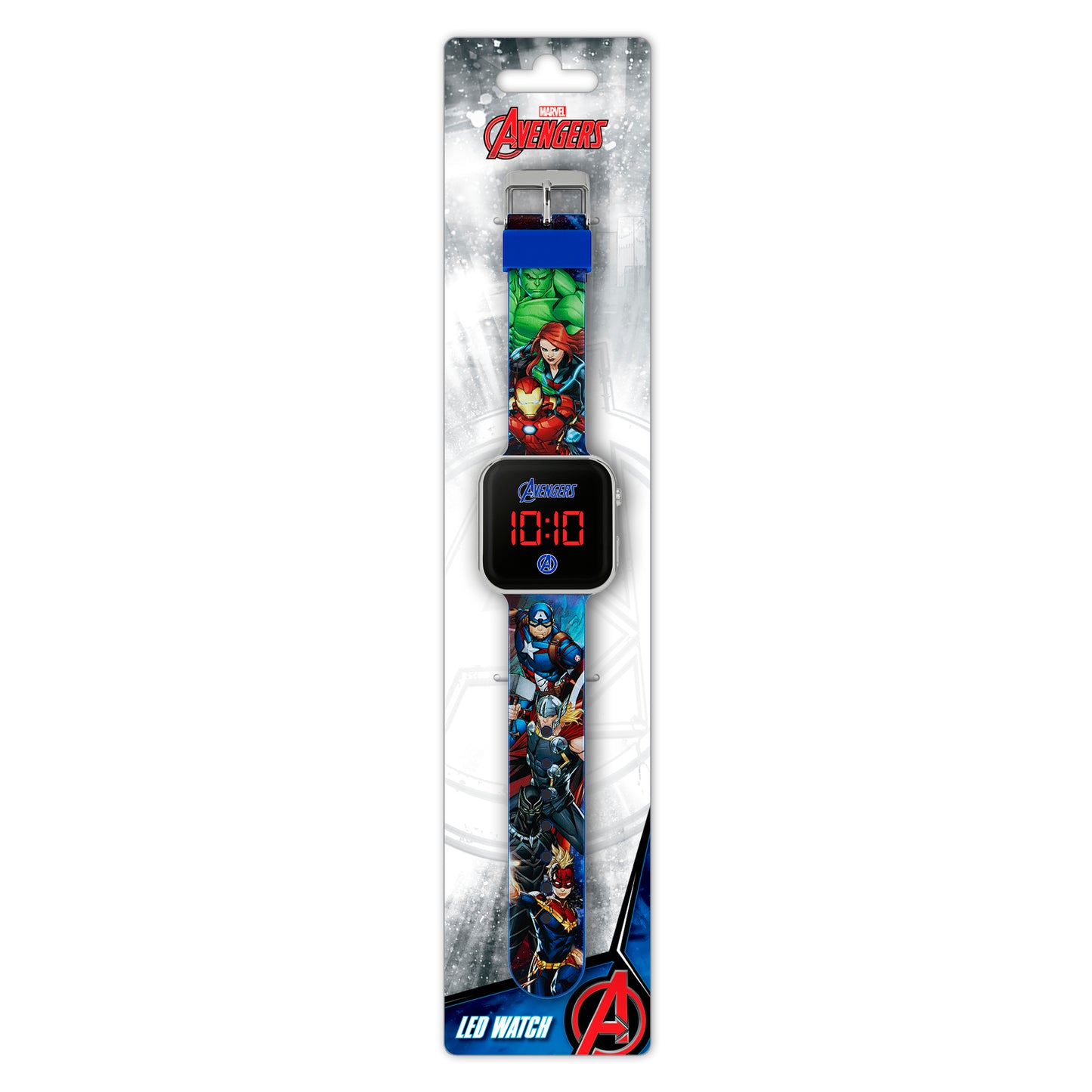 Disney Marvel Avengers Blue Strap LED Watch - AVG4706ARG