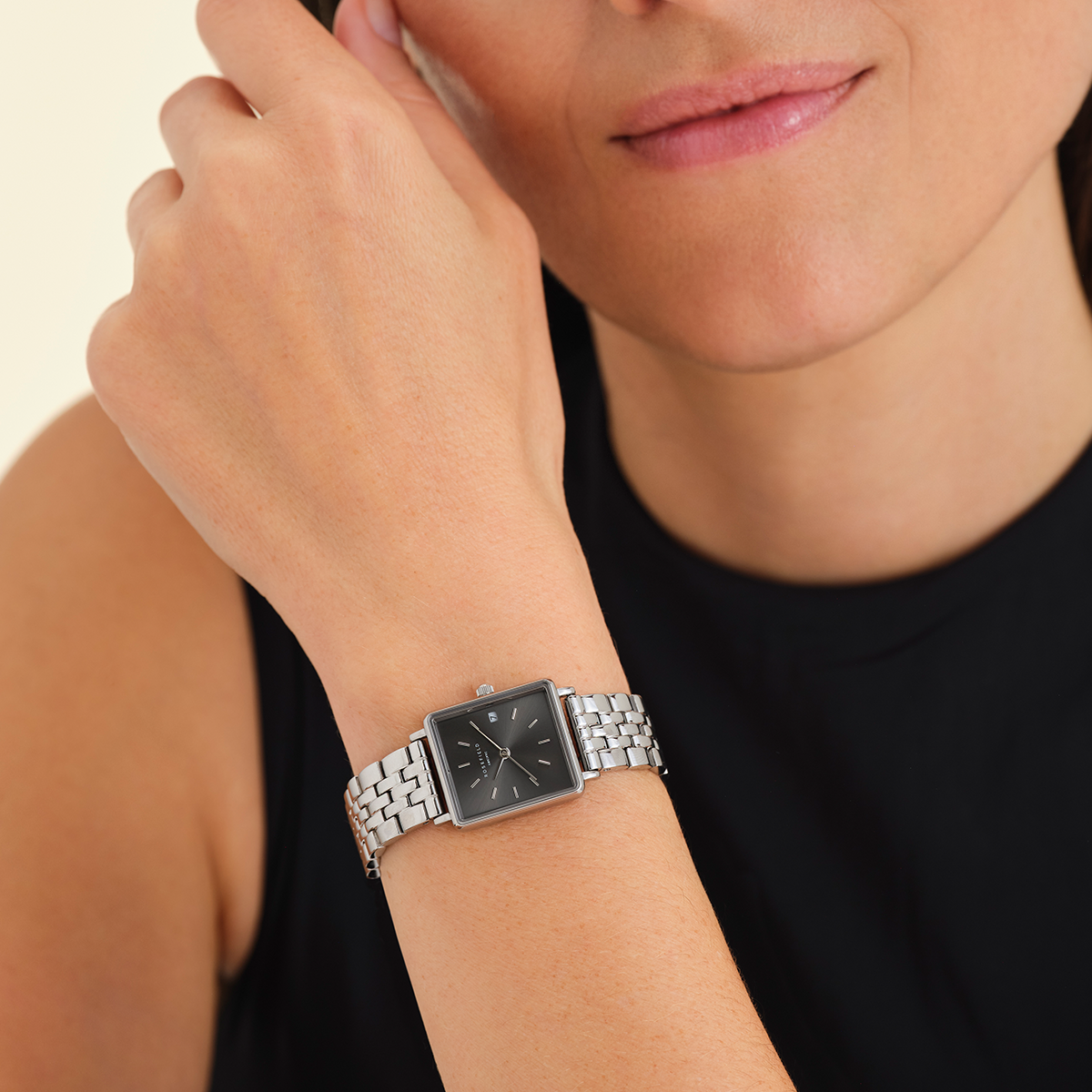 Rosefield Boxy XS Grey Steel Silver - BGSSS-Q051