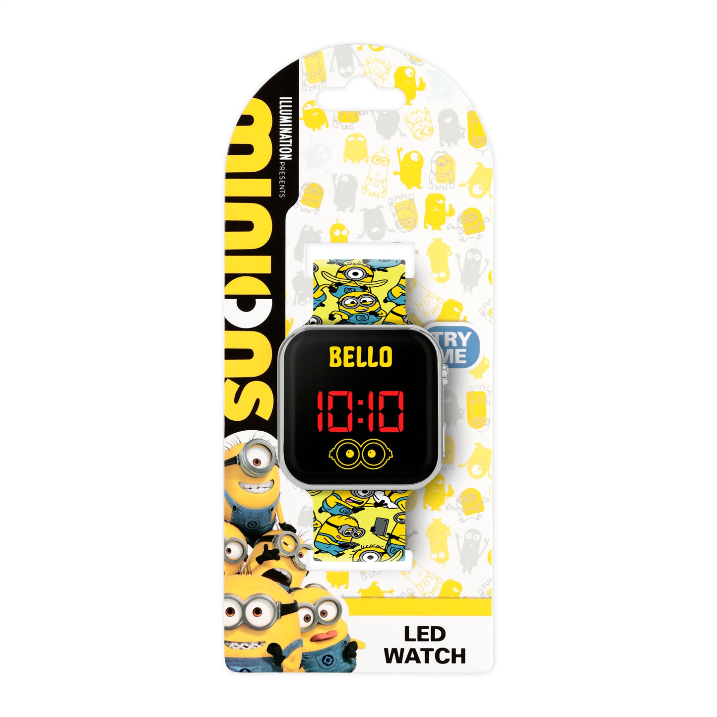 Minions Printed Strap LED Watch - DMF4106ARG