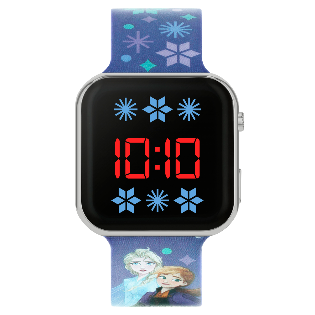 Disney Frozen Blue Printed Strap LED Watch - FZN4733ARG