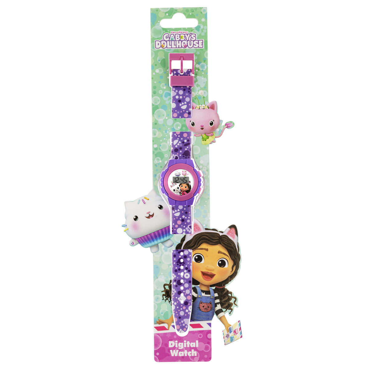 Gabby's Dollhouse Purple Digital Watch - GAB4069