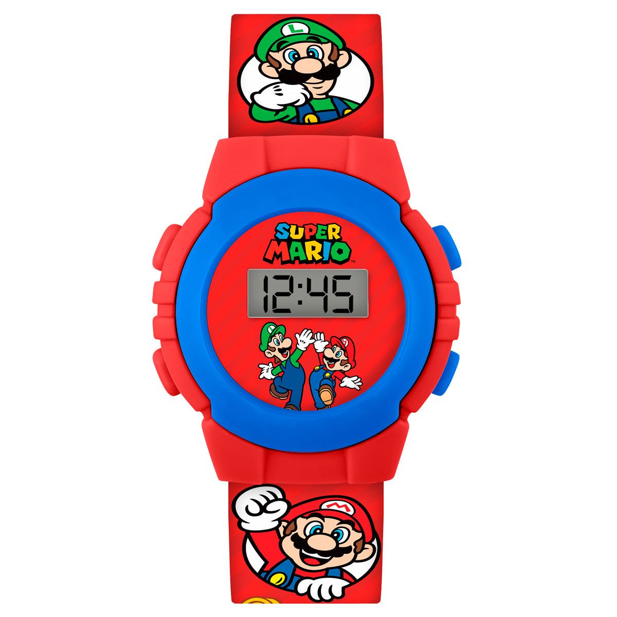 Nintendo Super Mario Red Digital Watch-GSM4234