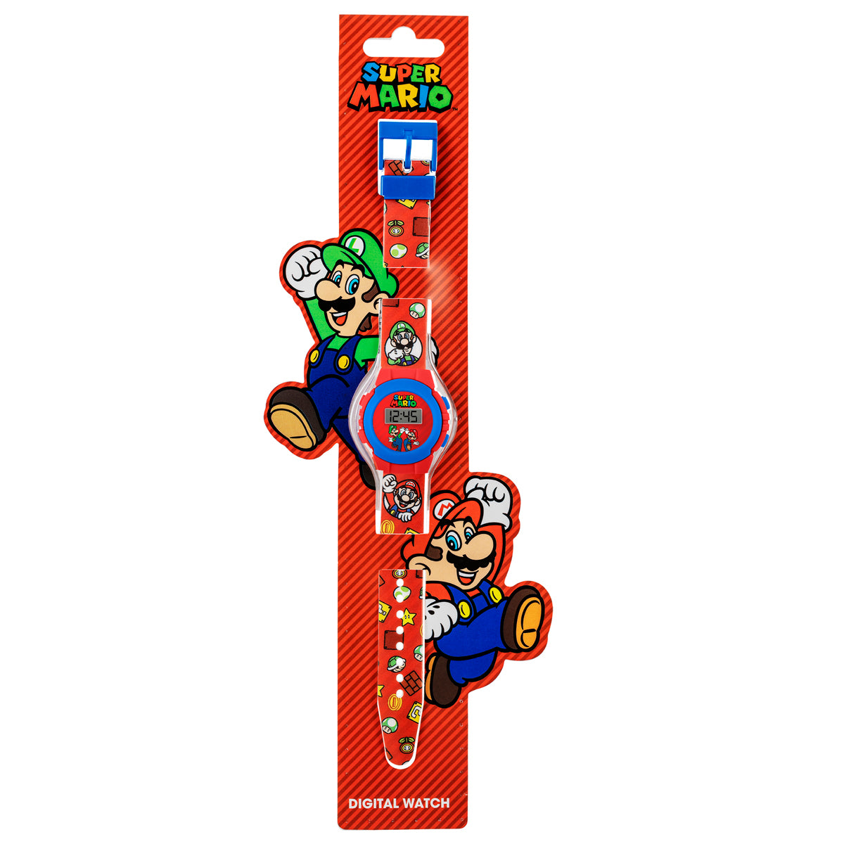 Nintendo Super Mario Red Digital Watch-GSM4234