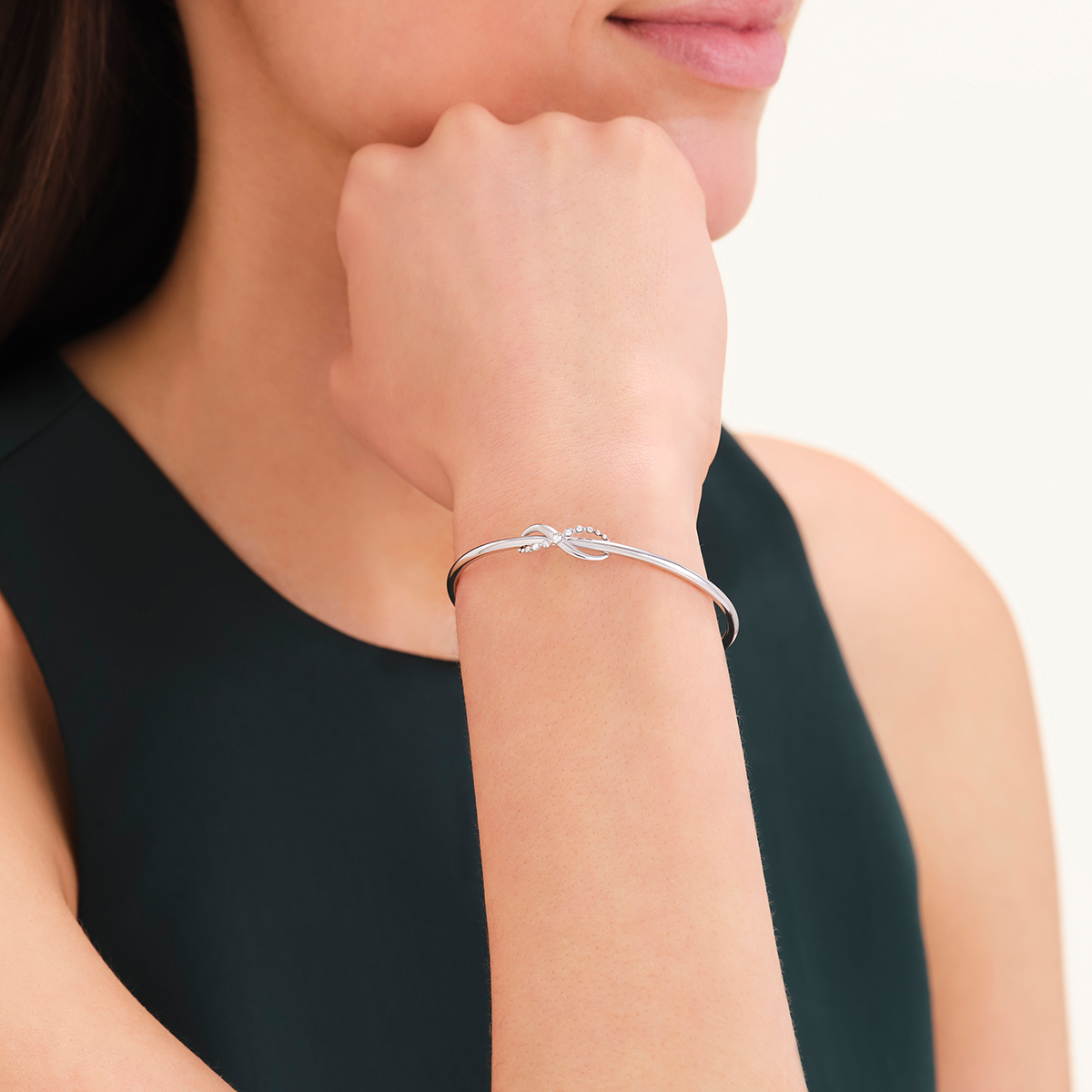 Rosefield Infinity Bangle Silver - JBIBS-J1331
