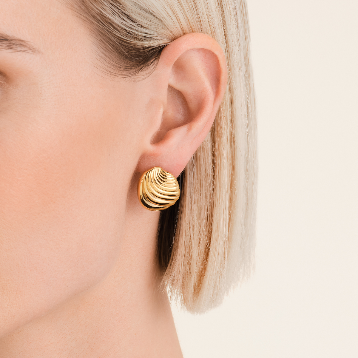 Rosefield Modern Vintage Folded Studs - JEFSG-J963