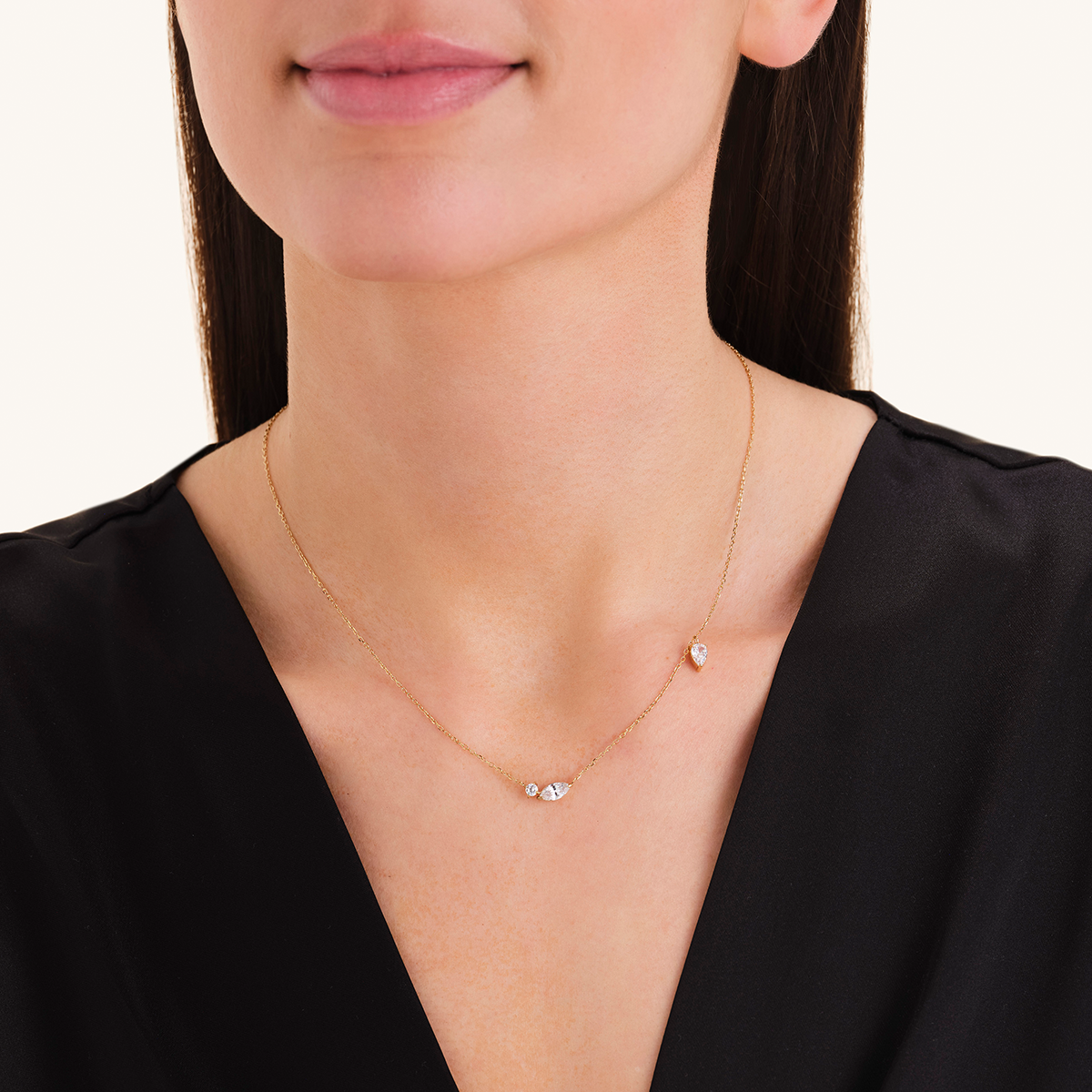 Rosefield Mix soft Necklace Gold - JNMSG-J1306