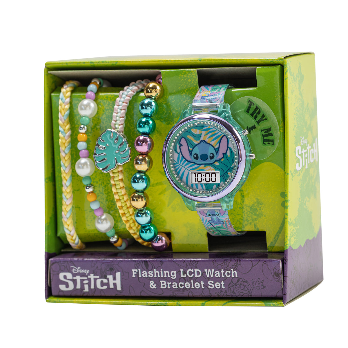 Disney Lilo and Stitch Digital Watch and Bracelet Set-LAS40001ARG