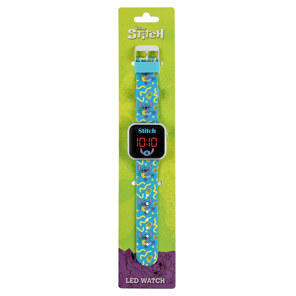 Disney Lilo and Stitch Character Print Strap LED Watch-LAS4038ARG