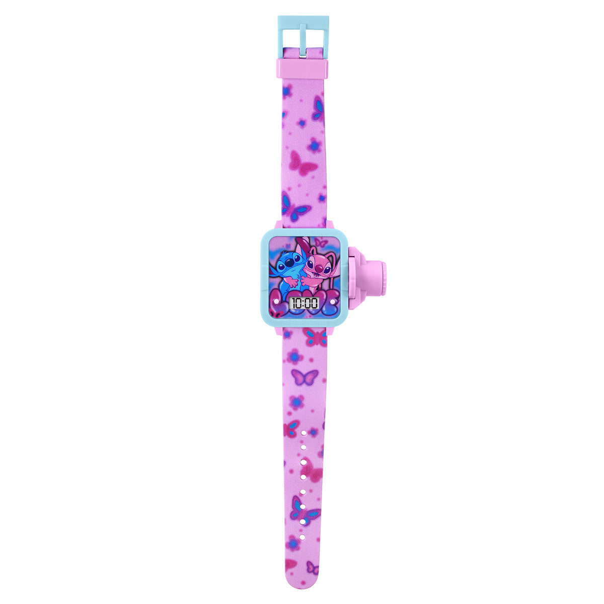 Disney Lilo & Stitch Pink Strap Projection Watch-LAS4099