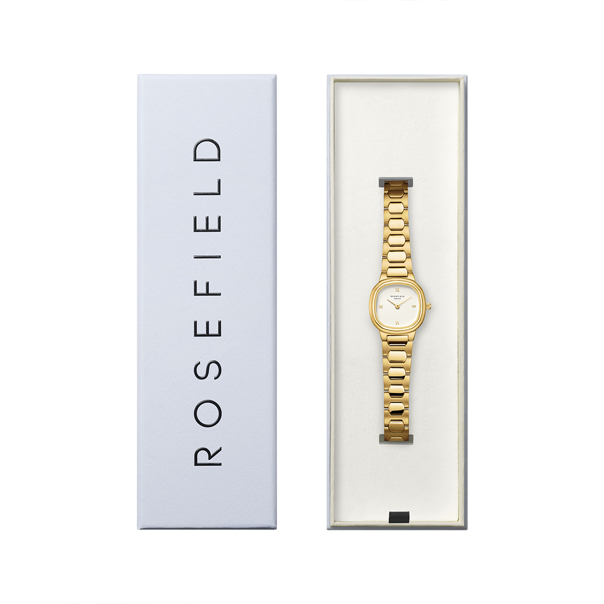 Rosefield Gaia XS Creme Roman Indexes Gold Watch - ORCGSG-OR04