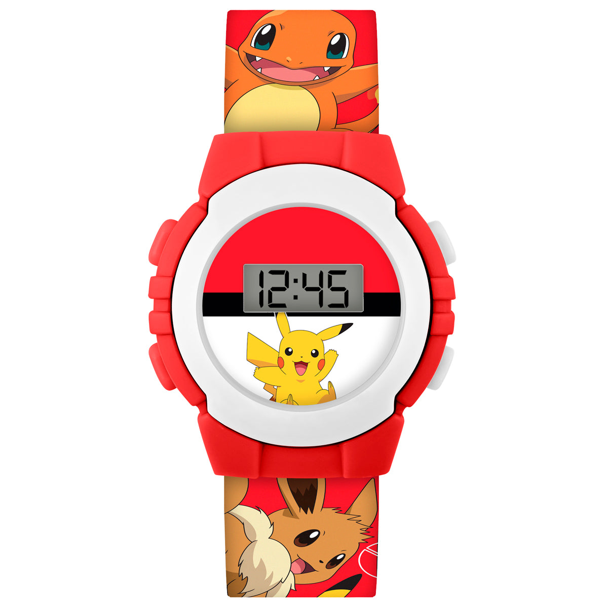 Pokémon Red Character Print Digital Watch - POK4374