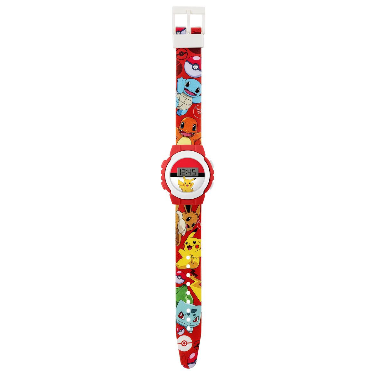 Pokémon Red Character Print Digital Watch - POK4374