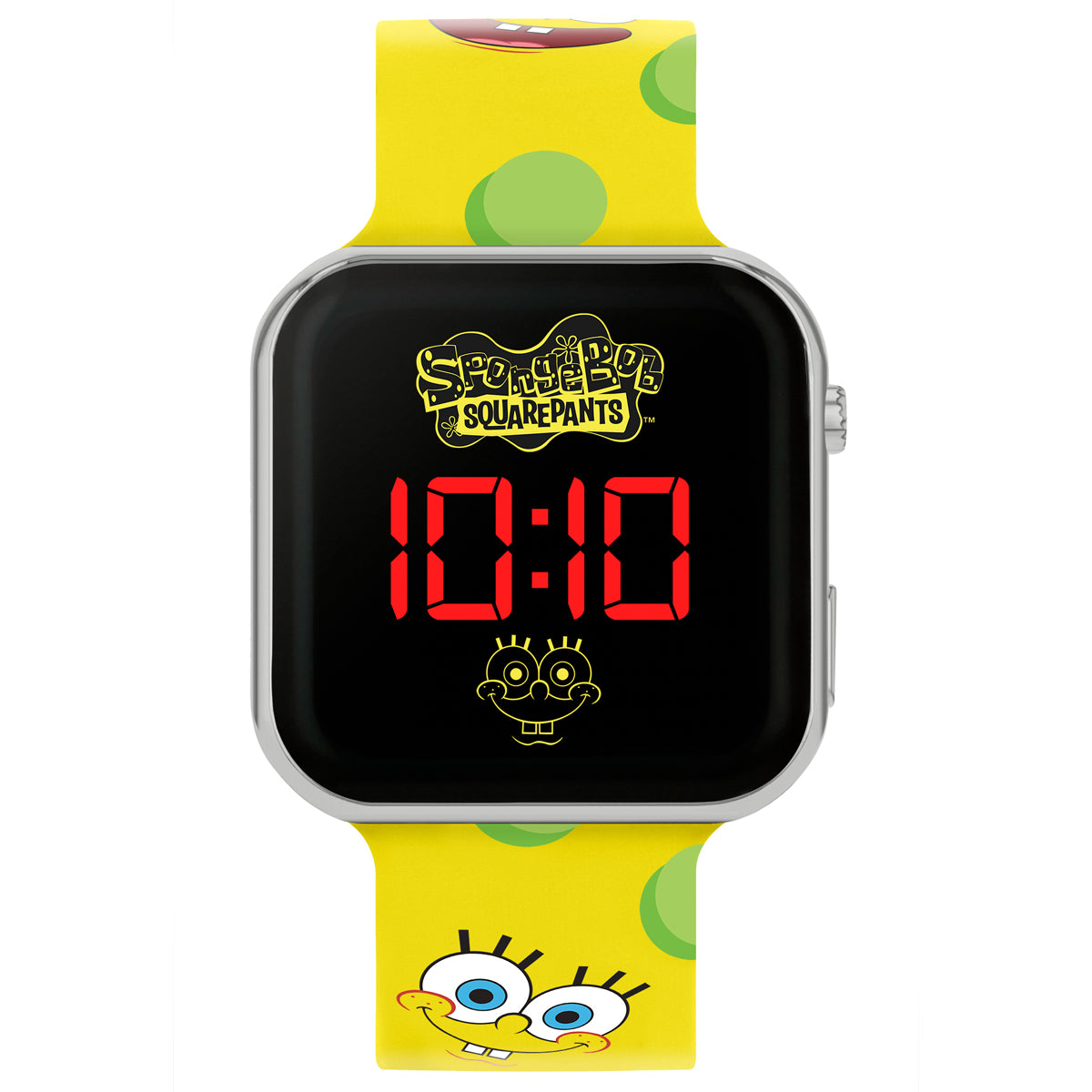 Nickelodeon SpongeBob Yellow LED Watch with Printed Character Strap - SGB4134