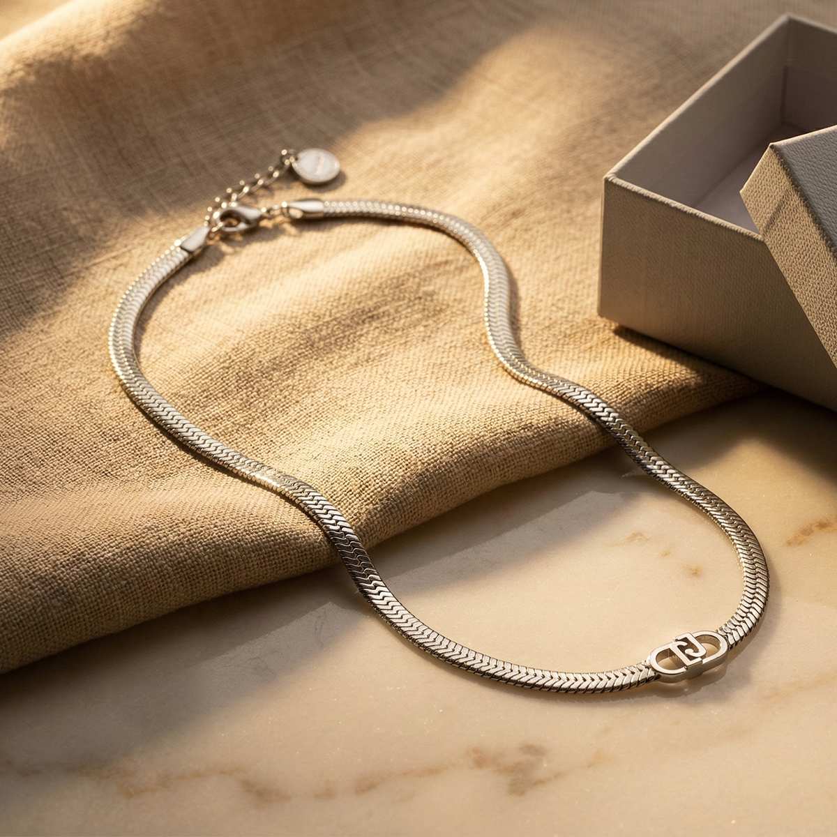 Liu Jo Veil Silver Necklace - LJ3064