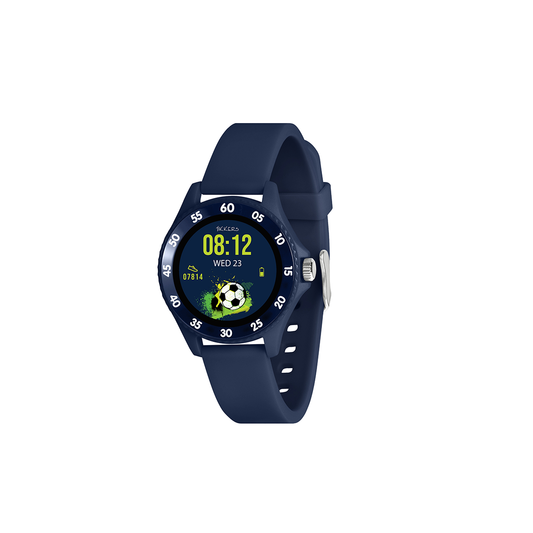 Tikkers Smart Series 34 Navy Silicone Strap Smart Watch - TKS34-0021