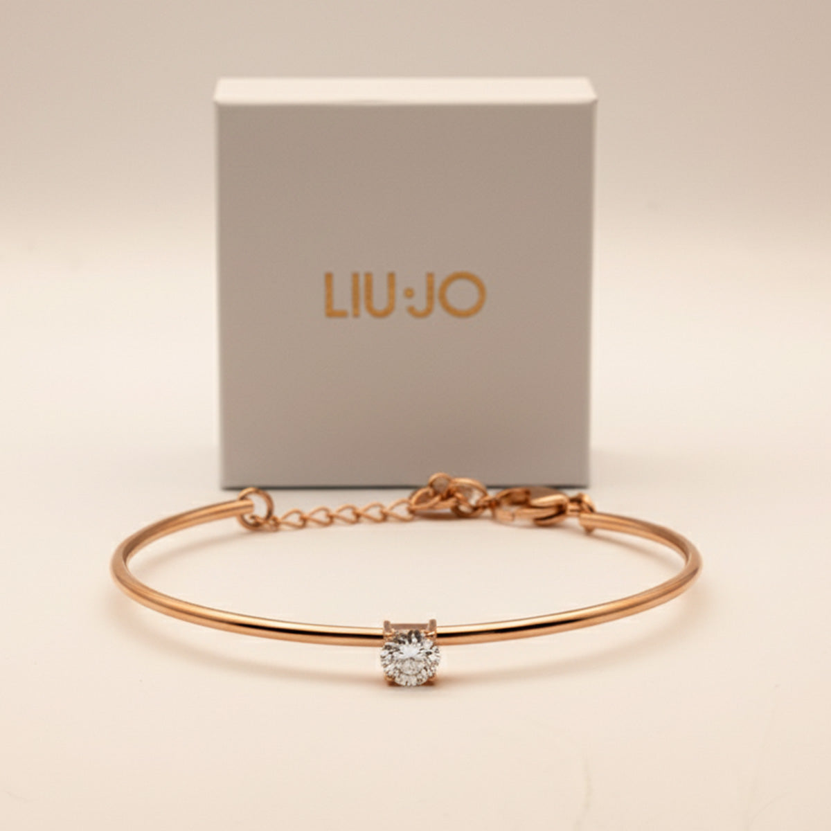 Liu Jo rosegold thin bangle - LJ2543