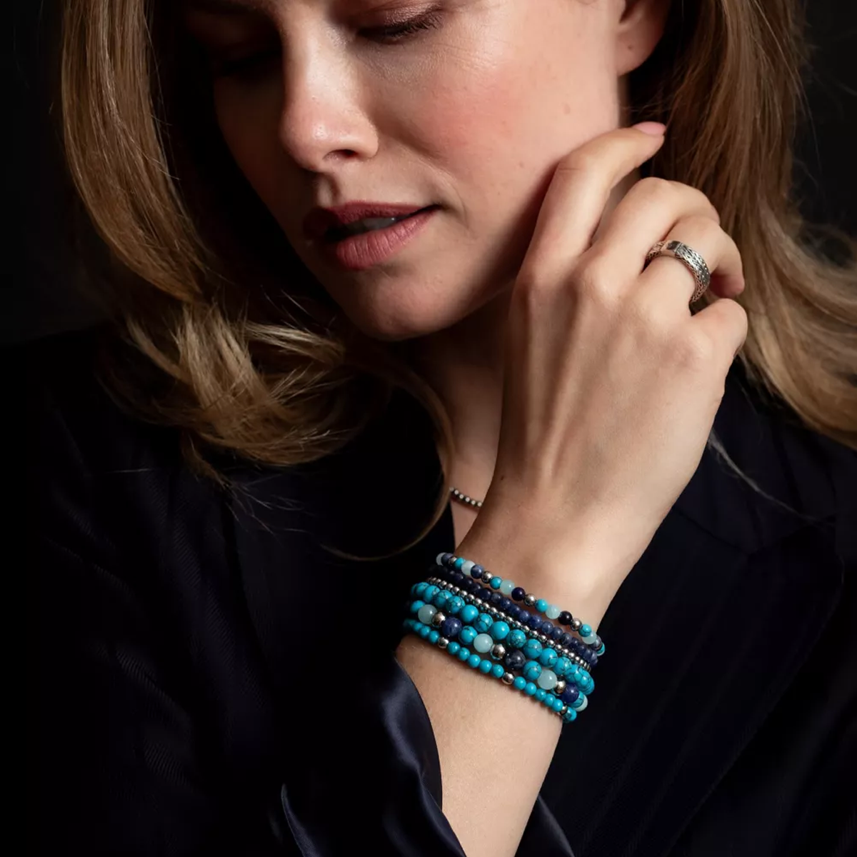 Blue Summer Vibes Bracelet - RR-60056-S-S