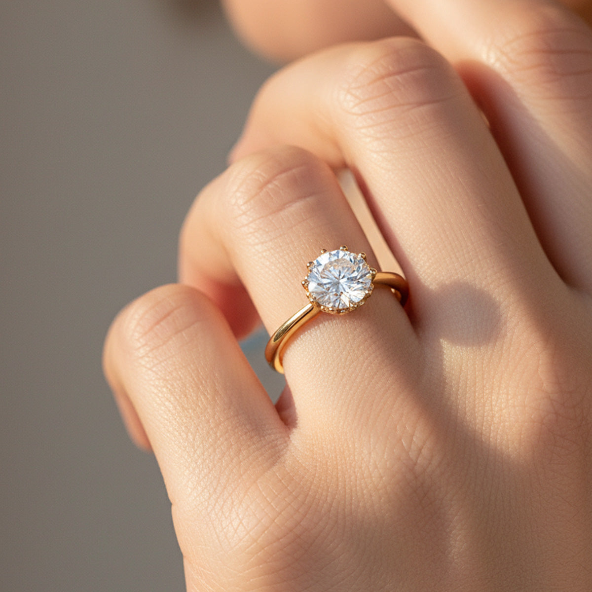 Liu Jo crystal crown gold ring - LJ2581