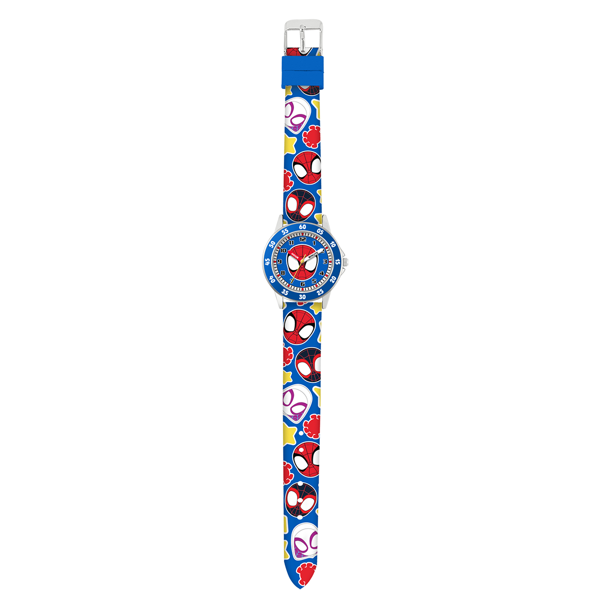 Spidey Amazing Friends Printed Silicone Strap Time Teacher Watch - SPF9003