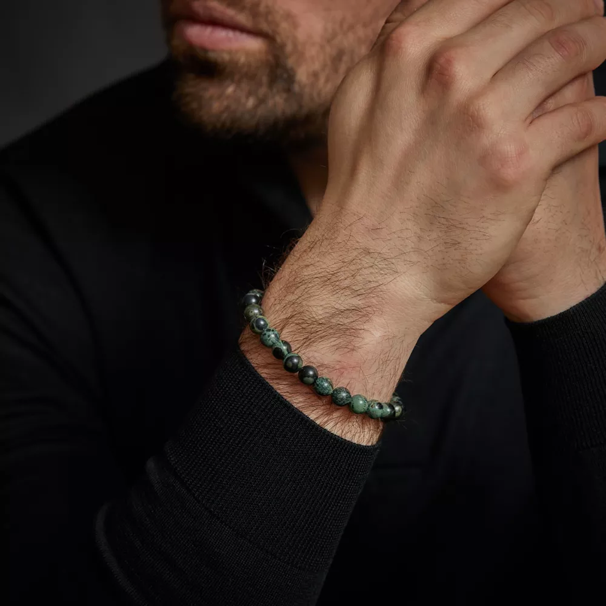 Green Rocks Bracelet - RR-80107-S