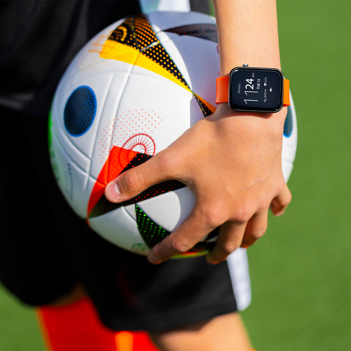 Tikkers Smart Series 13 Orange Silicone Strap Smart Watch - TKS13-0027