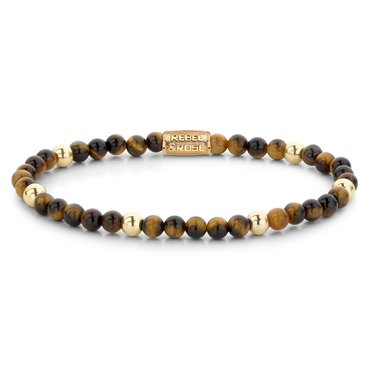 tiger lily bracelet Tiger Lily - Yellowgold ionplated - 4mm S