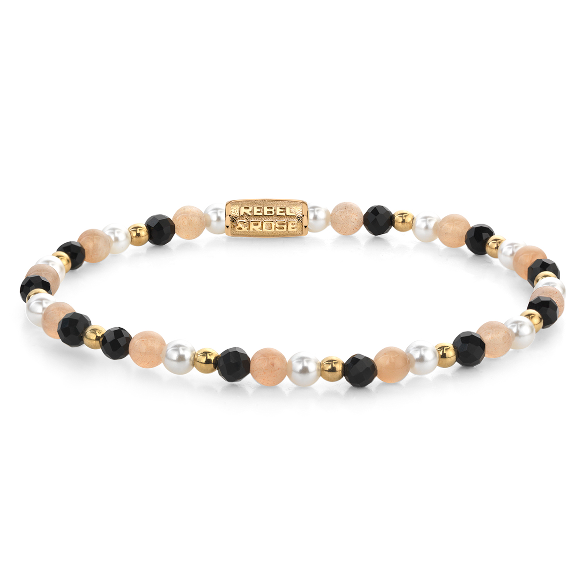Black Glam Rocks Party Bracelet - RR-40154-G-S