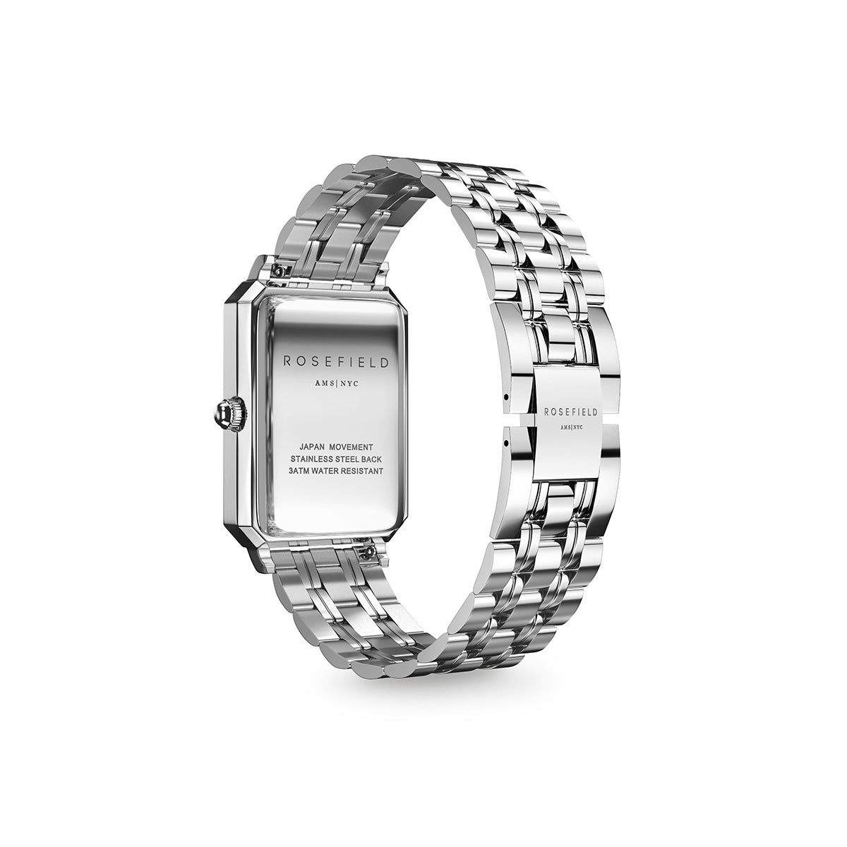 Rosefield Octagon White Sunray Steel Silver - OCWSS-O41