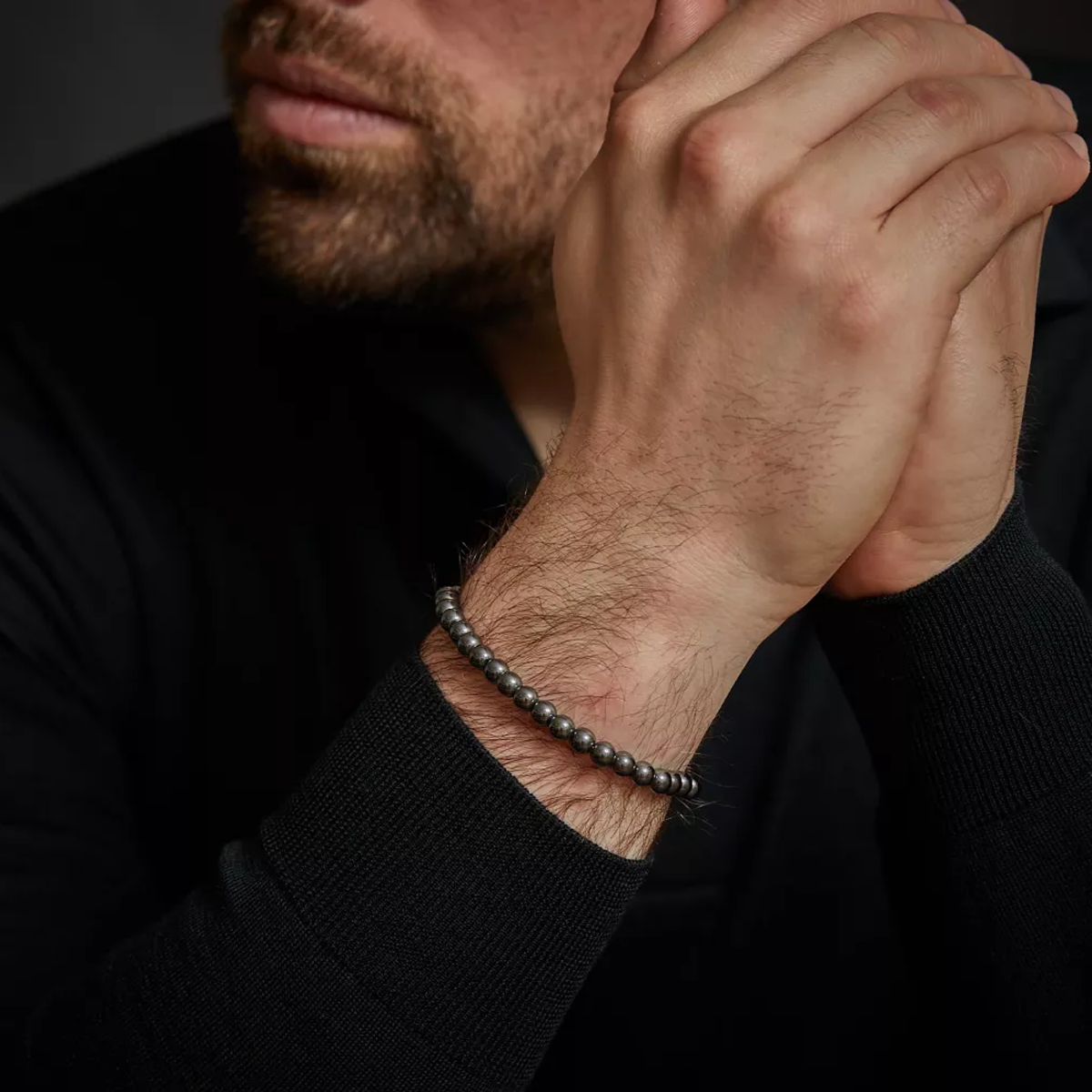 Grey Silver Shine DV Bracelet - RR-6DV02-S