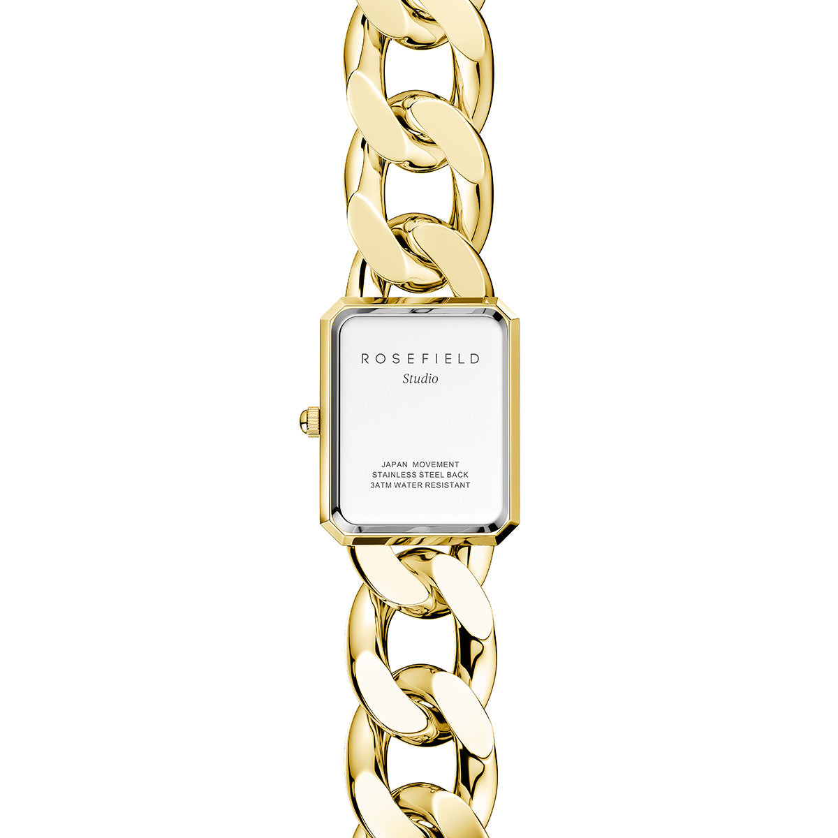 Rosefield The Octagon XS Chain Watch Studio Edition White Gold - SWGSG-O55