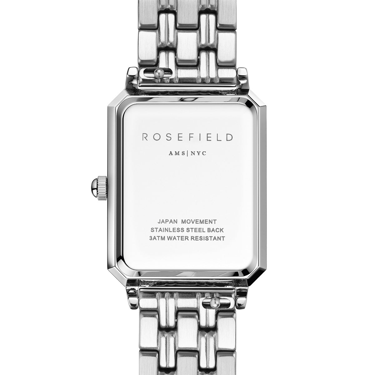 Rosefield Octagon XS White Sunray Steel Silver - OWGSS-O63