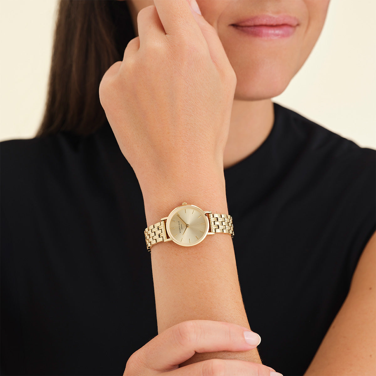 Rosefield Small Edit Champagne Steel Gold - SCGSG-S05