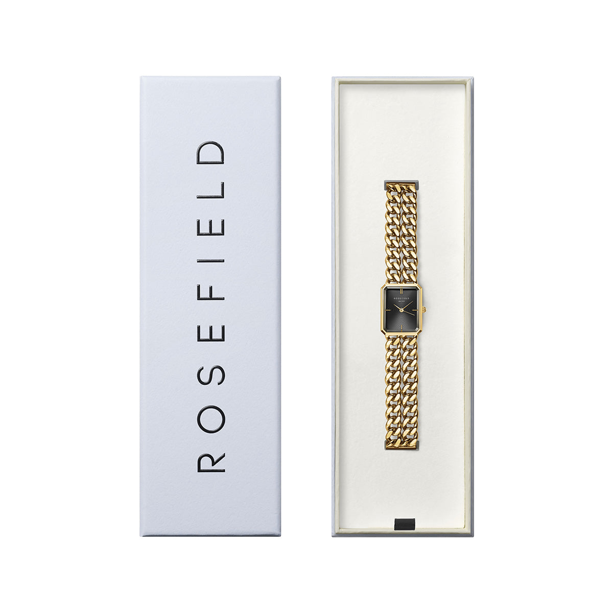 Rosefield Octagon XS Double Chain Studio Edition Black Gold - SBGSG-O77