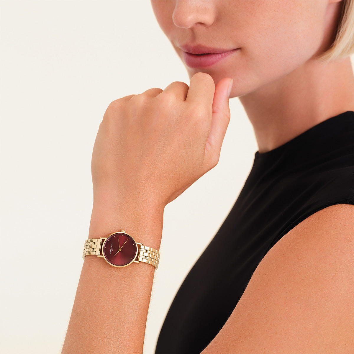 Rosefield Small Edit Burgundy Gold - SEGSG-SE01