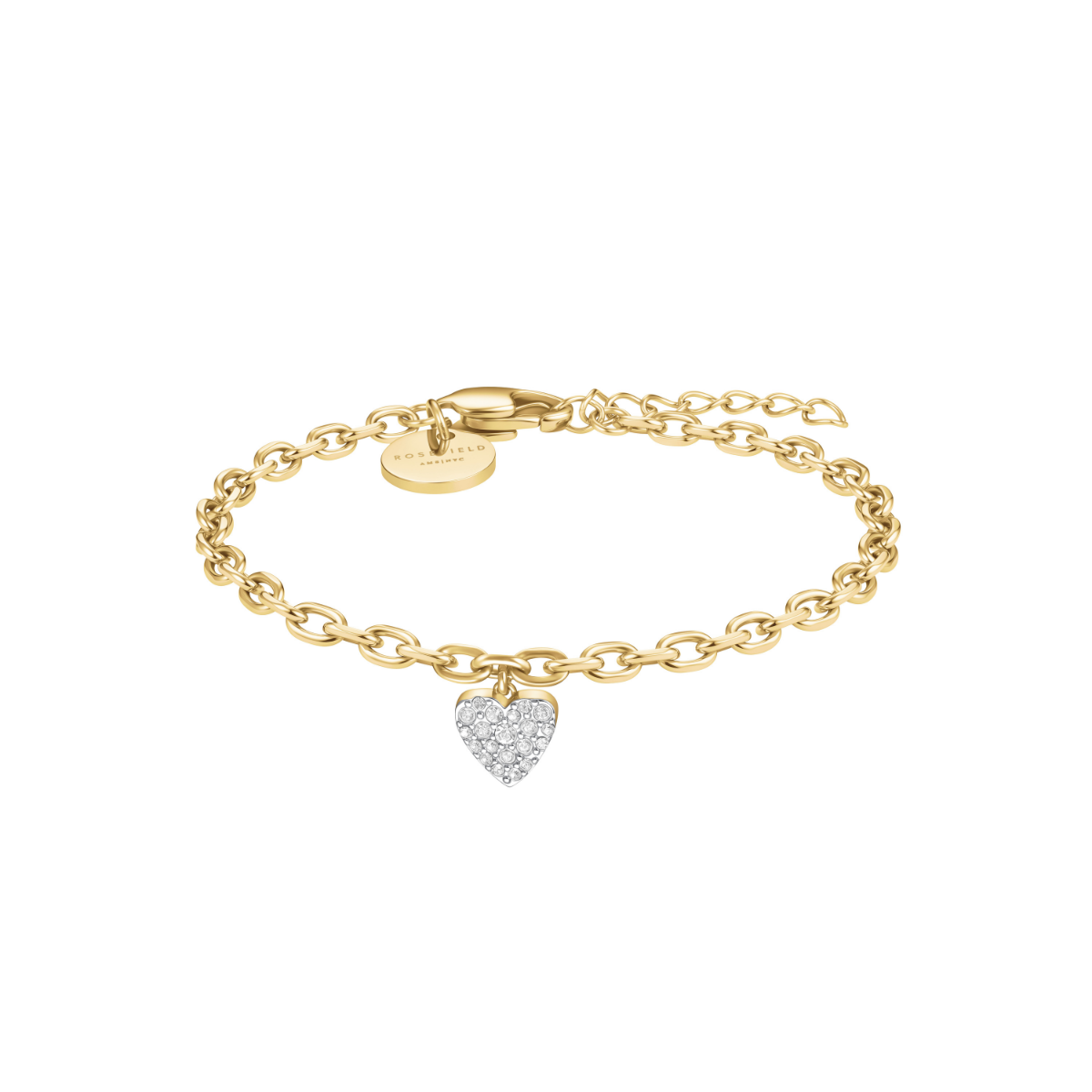 Rosefield Chunky Heart Bracelet Gold - JBCHG-J1279