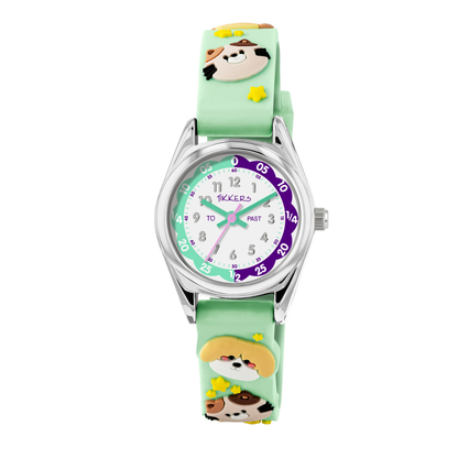 Tikkers 3D Animal Aqua Silicone Strap Watch - TK0212